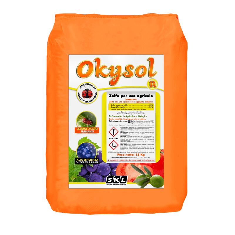 Okysol R - zolfo + rame polvere 2 Okysol R - zolfo + rame polvere - immagine 2