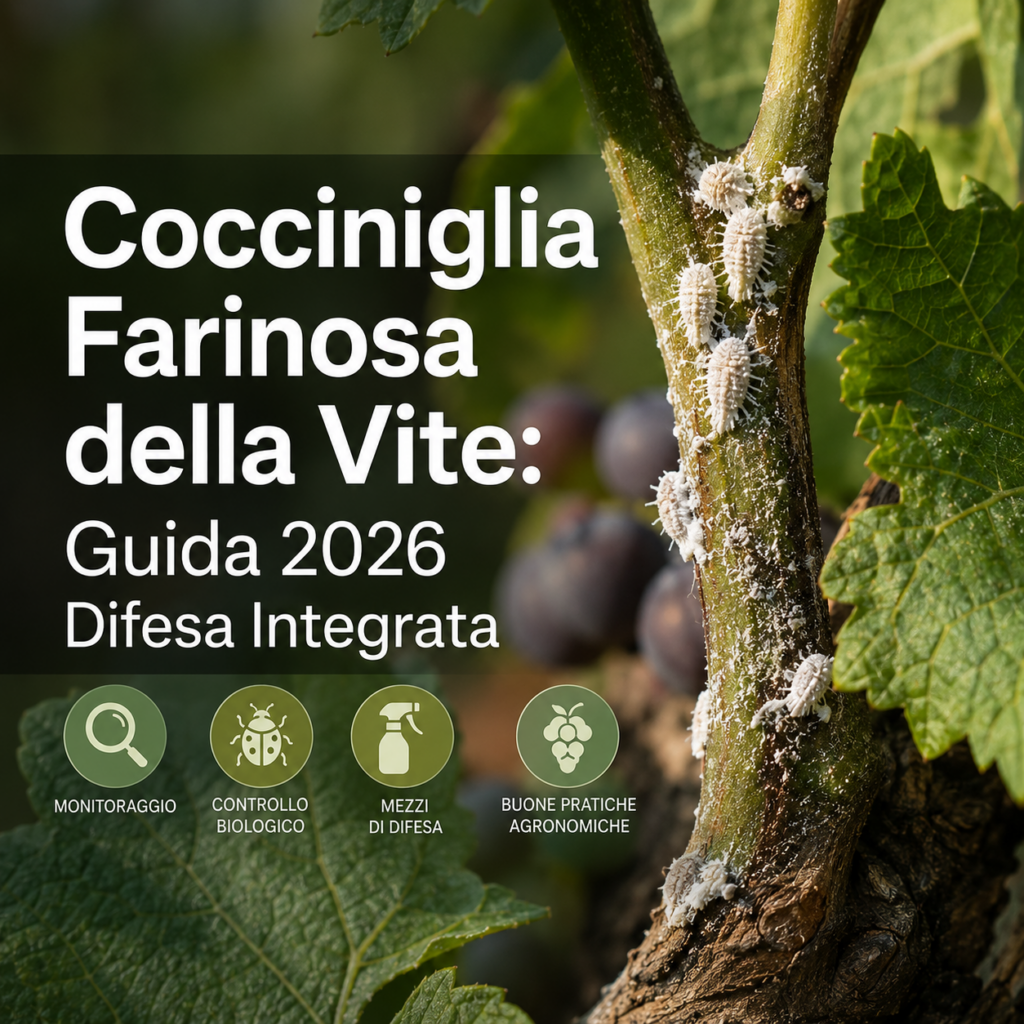 Cocciniglia Farinosa della Vite: Guida 2026 Difesa Integrata 1 Cocciniglia Farinosa della Vite: Guida 2026 Difesa Integrata