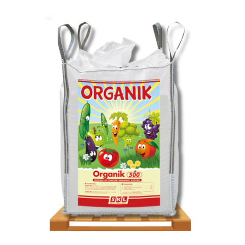 Concime Organik 500 (saccone intero) 650 kg (Ammesso in Bio)