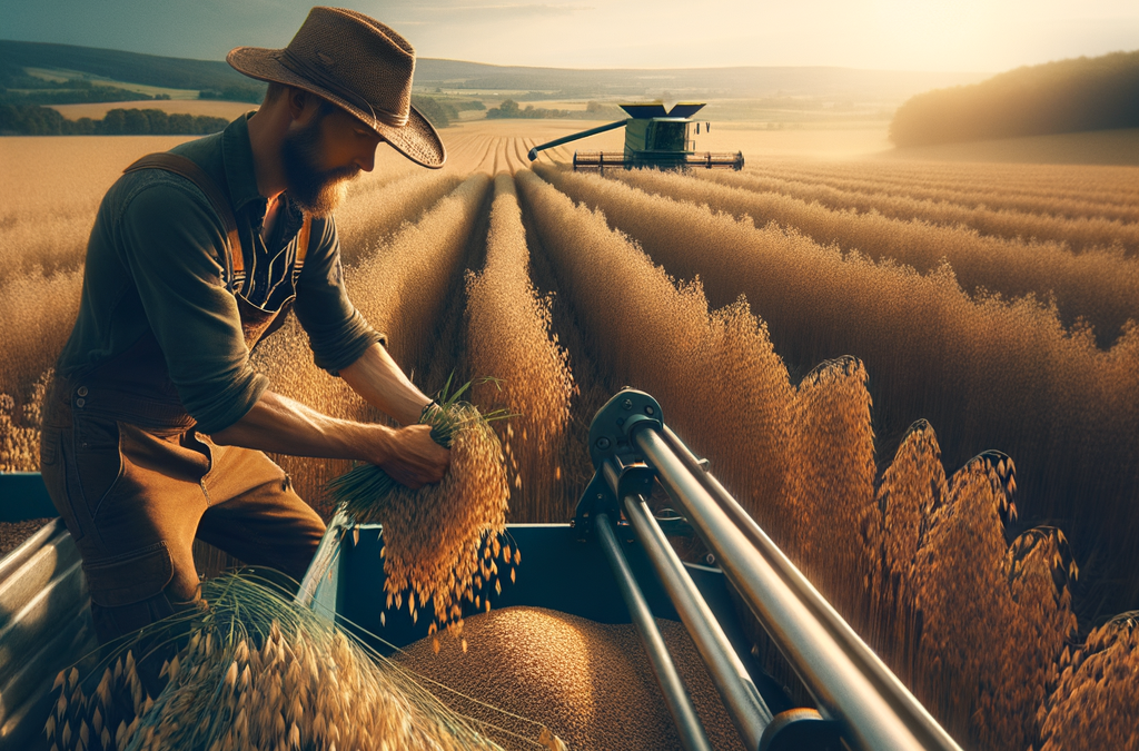 Preparazione dei Campi di Avena per il Raccolto di Giugno