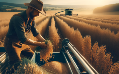 Preparazione dei Campi di Avena per il Raccolto di Giugno
