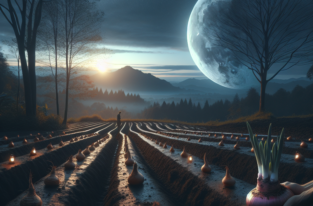 Luna calante e radici: Quando Piantare Bulbi e Tuberi per Radici Forti