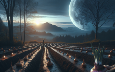 Luna calante e radici: Quando Piantare Bulbi e Tuberi per Radici Forti