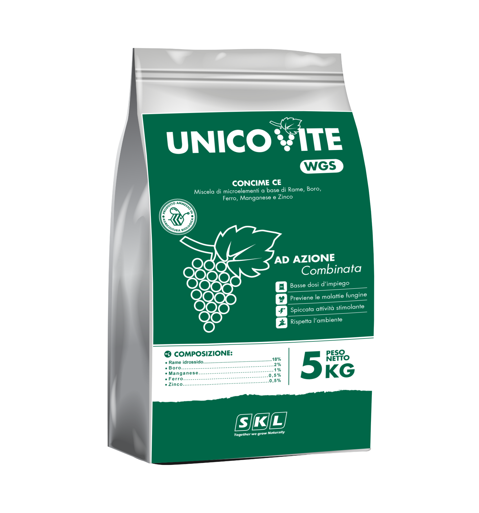 Unico Vite WGS - Rame, Boro, Ferro, Manganese e Zinco 1 Unico Vite WGS - Rame, Boro, Ferro, Manganese e Zinco