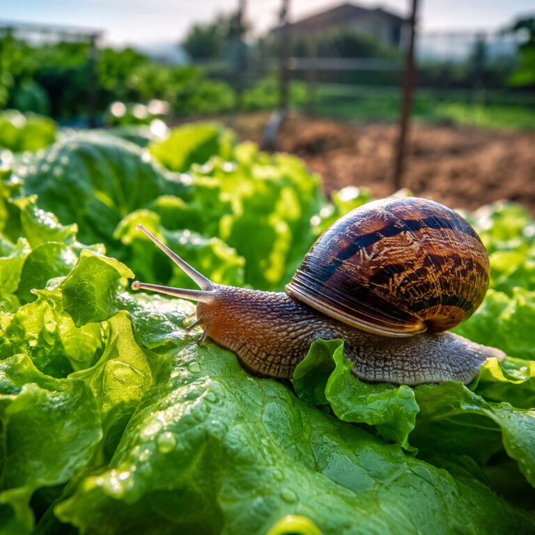 lumache orto cornu aspersum insalata agrimag