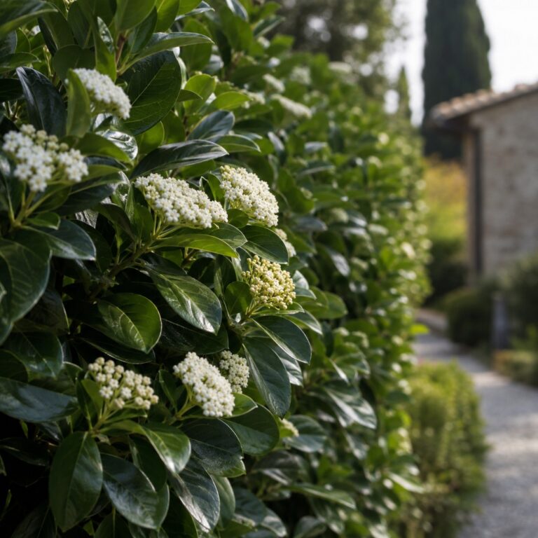 viburno lucido siepe sempreverde agrimag