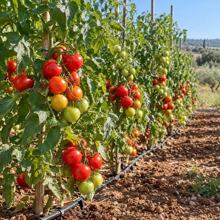 pomodori pieno campo fertirrigazione puglia
